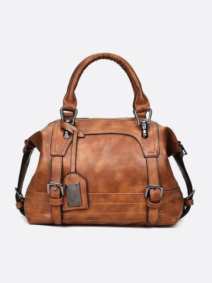 Agra | Retro Camel Shopper & Crossbody