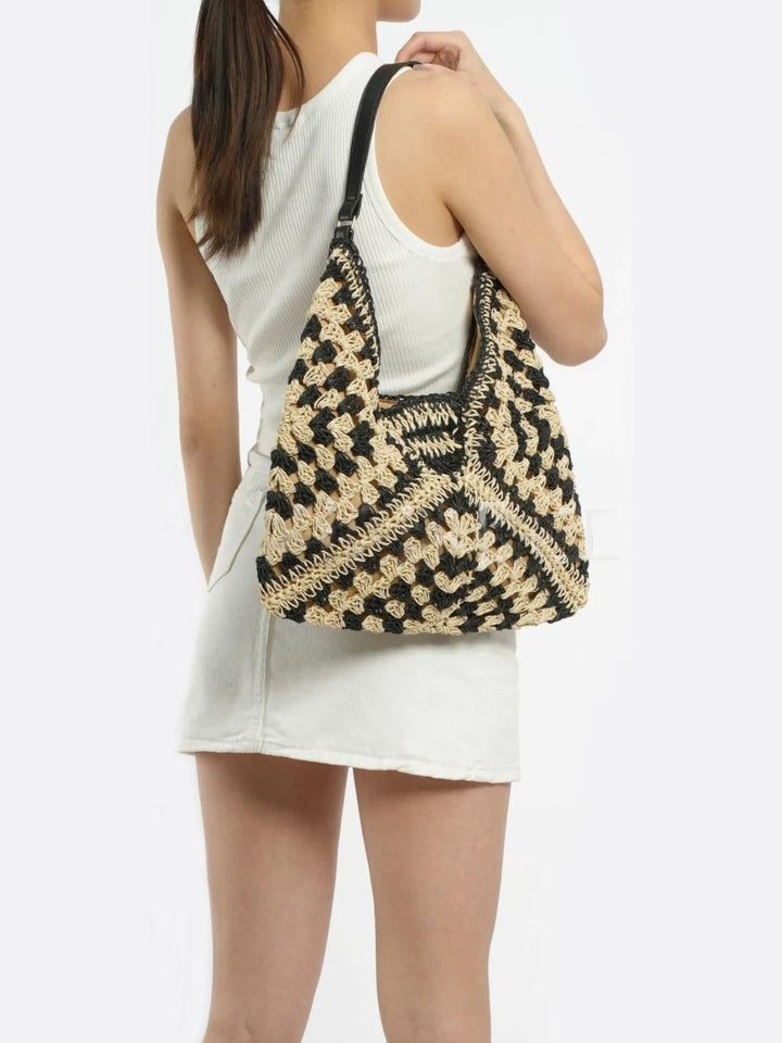 Chetumal | Gehäkelte Dreiecks-Schultertasche