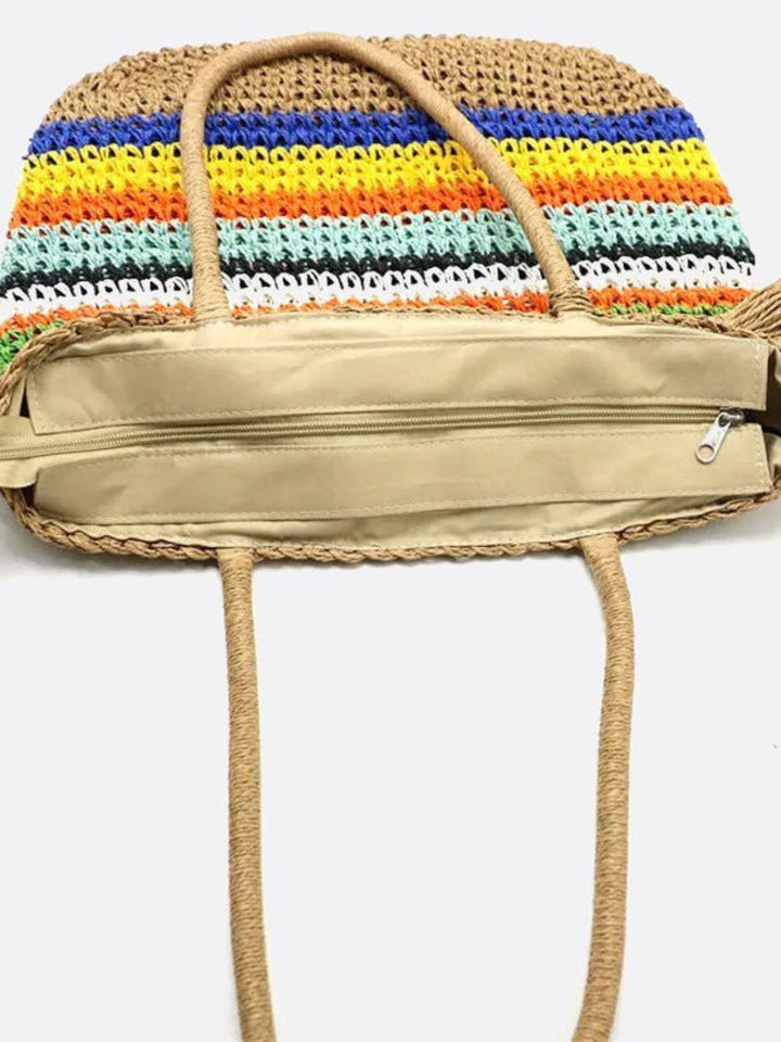 Petrozavodsk | Gestreifte Woven Tote mit Tasseln