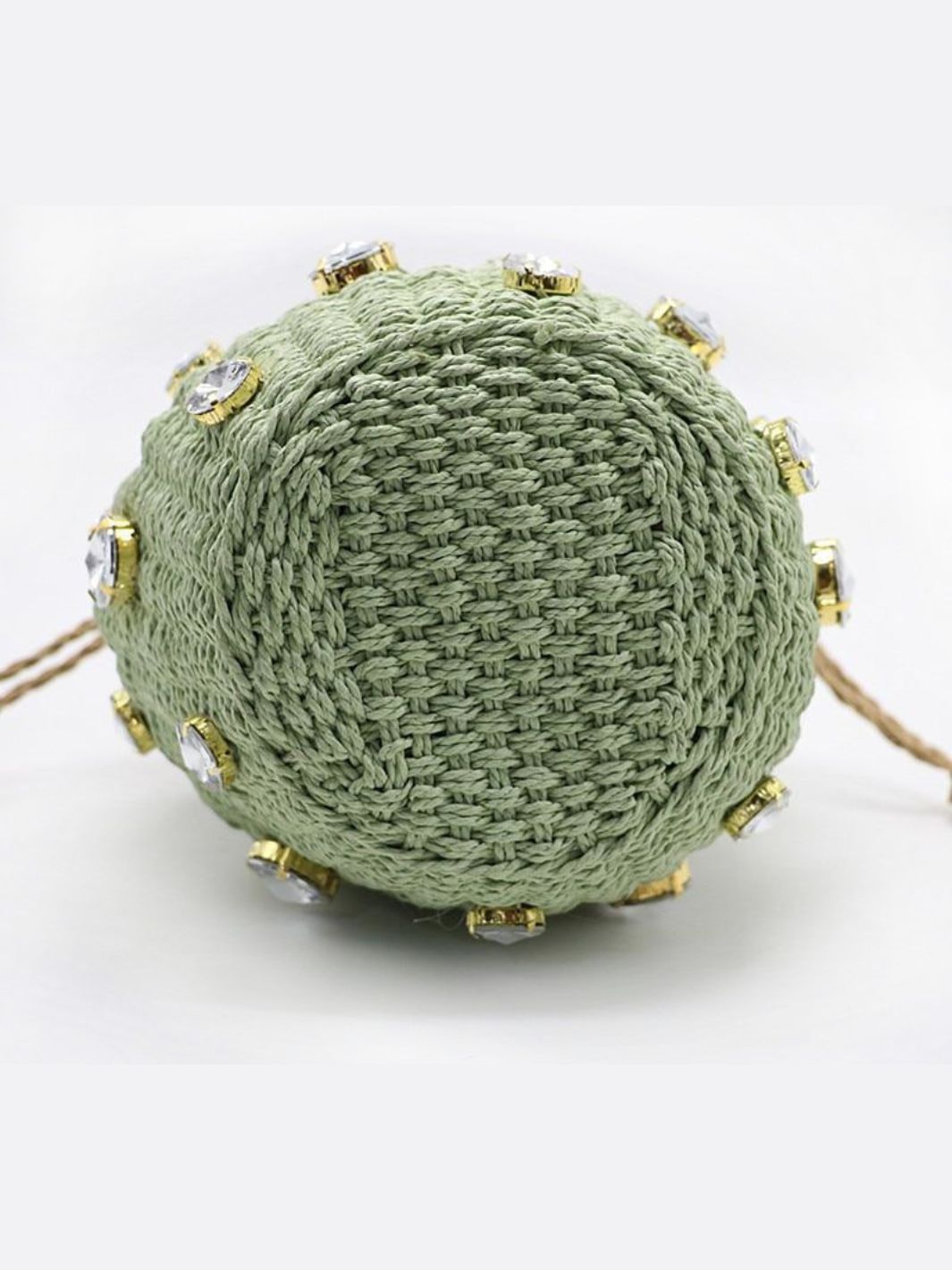 Jamshedpur | Geflochtene Mini‑Bucket‑Bag mit Schmuck