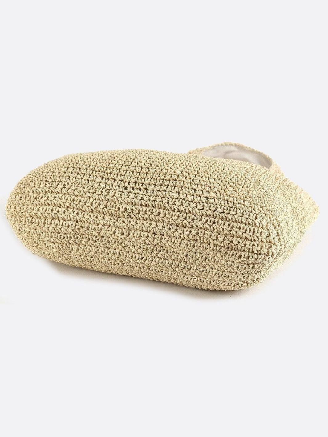 Pula | Unstrukturierte Strohtasche mit Reißverschluss