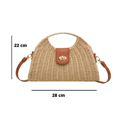 Pasto | Luxuriöse Geflochtene Strohtasche