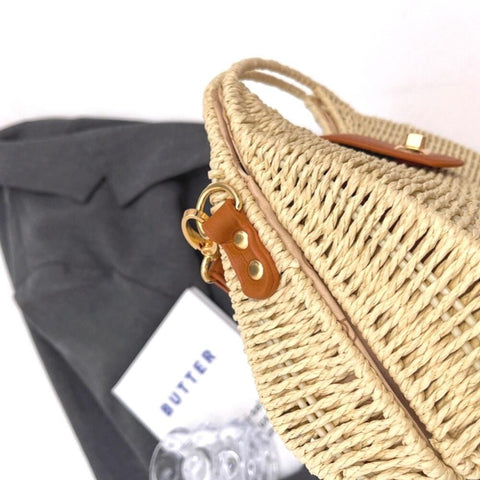Pasto | Luxuriöse Geflochtene Strohtasche