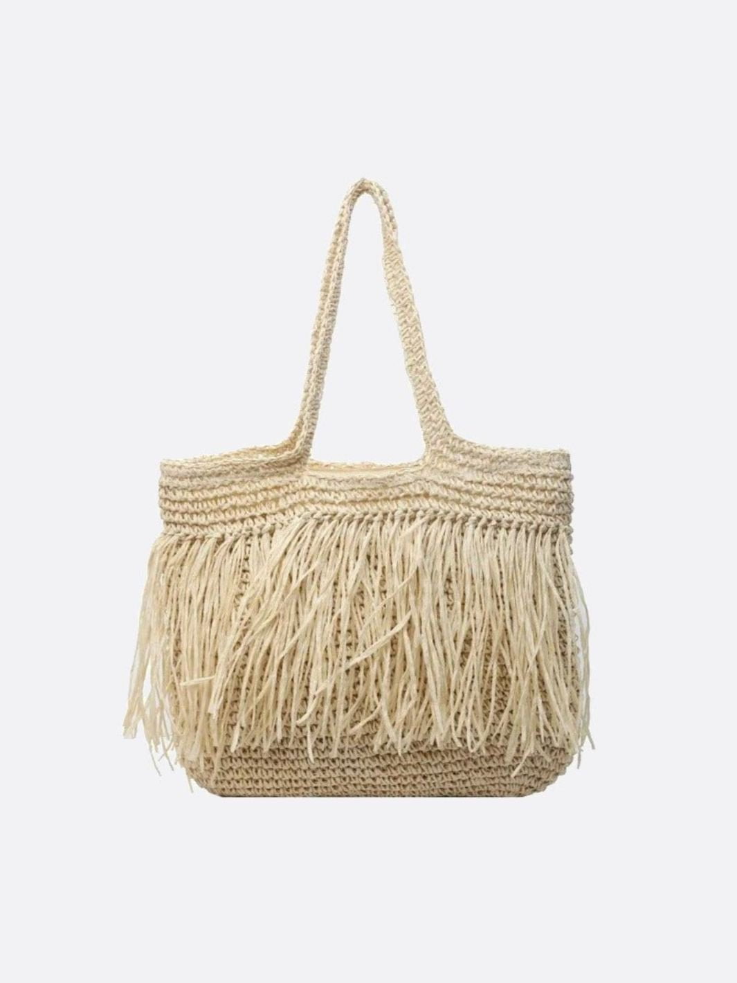 Honolulu | Raffia Fringe Sommer-Tote