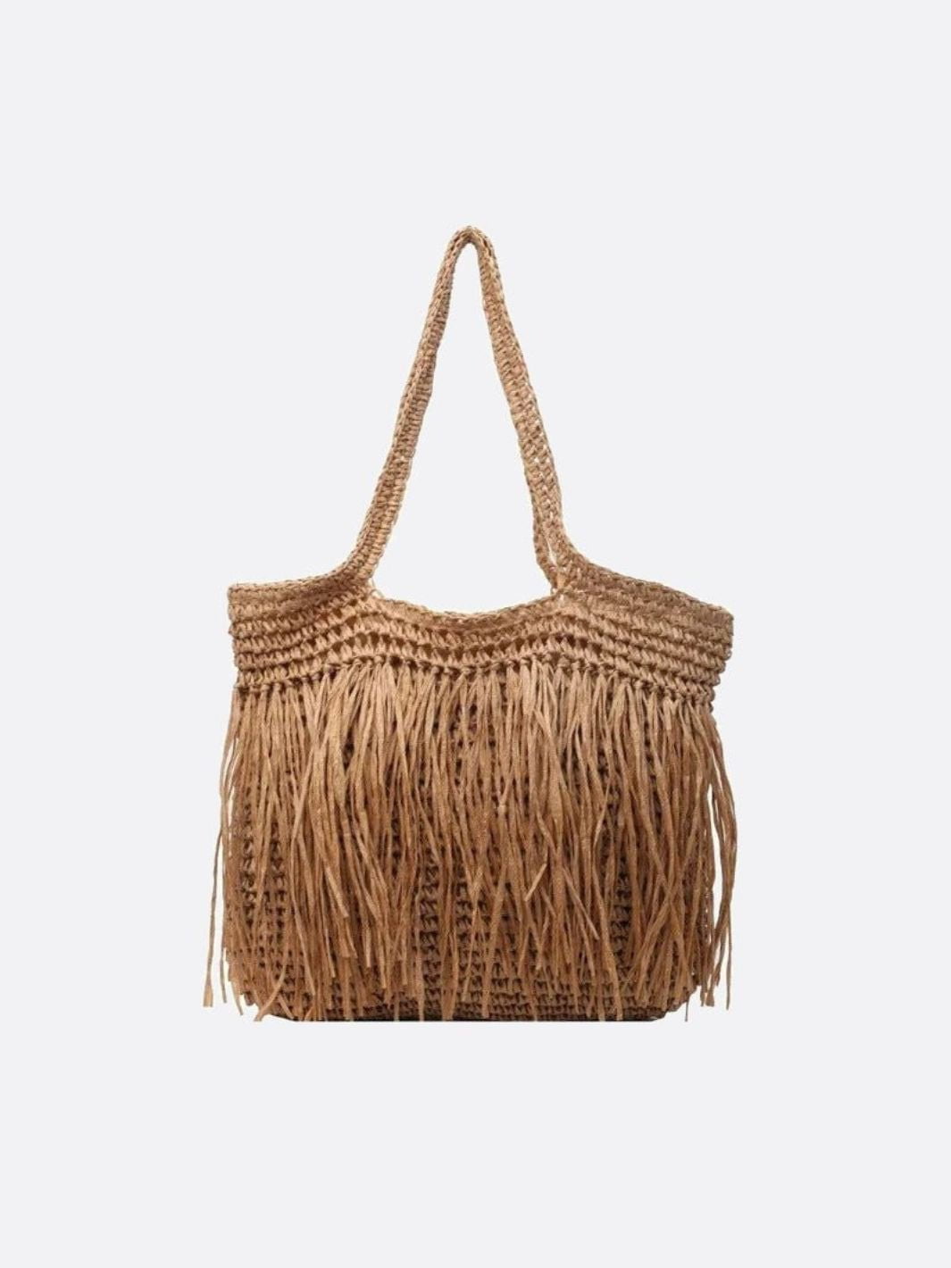 Honolulu | Raffia Fringe Sommer-Tote