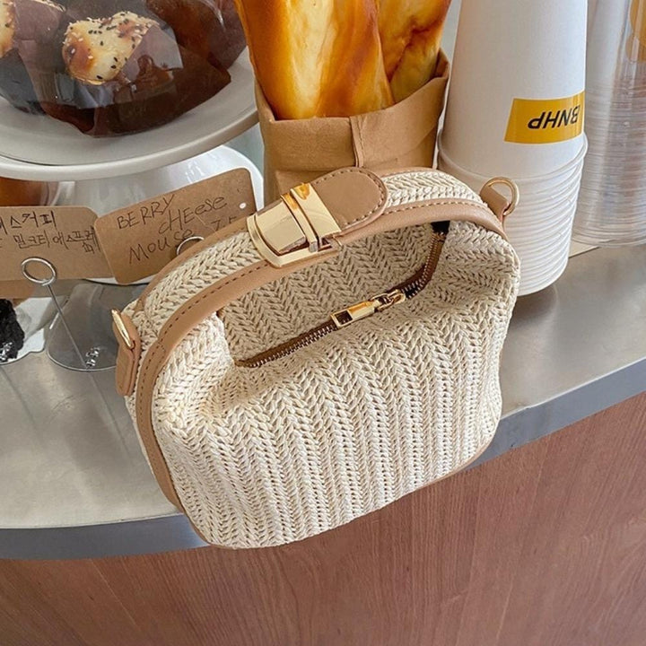 Havana | Handgewebte Mini-Strohtasche