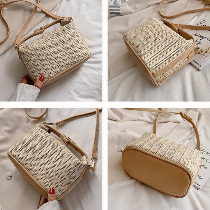 Havana | Handgewebte Mini-Strohtasche