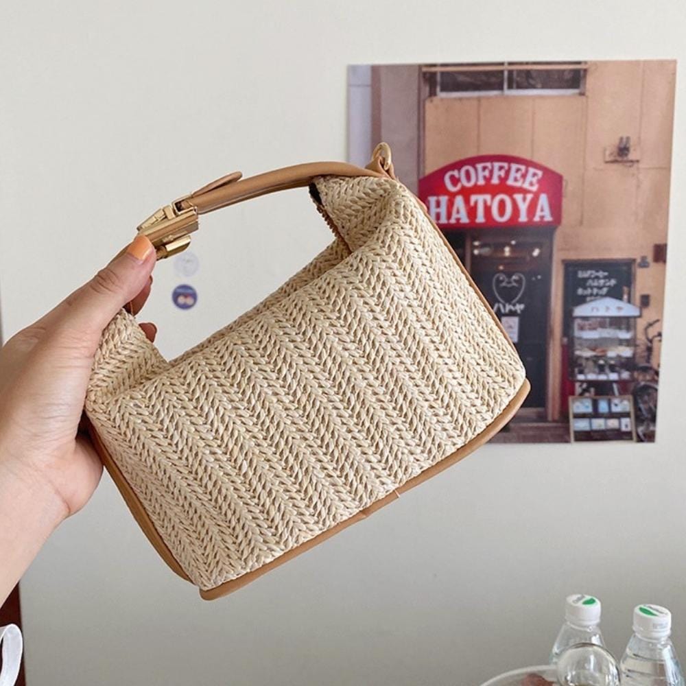 Havana | Handgewebte Mini-Strohtasche