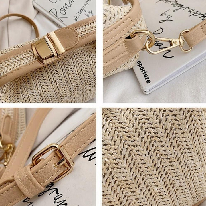 Havana | Handgewebte Mini-Strohtasche