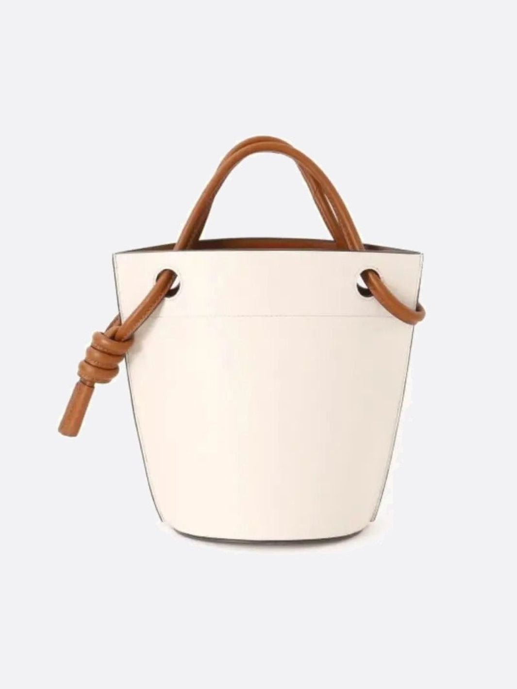 Genua | minimalistischer Bucket Bag in Weiß