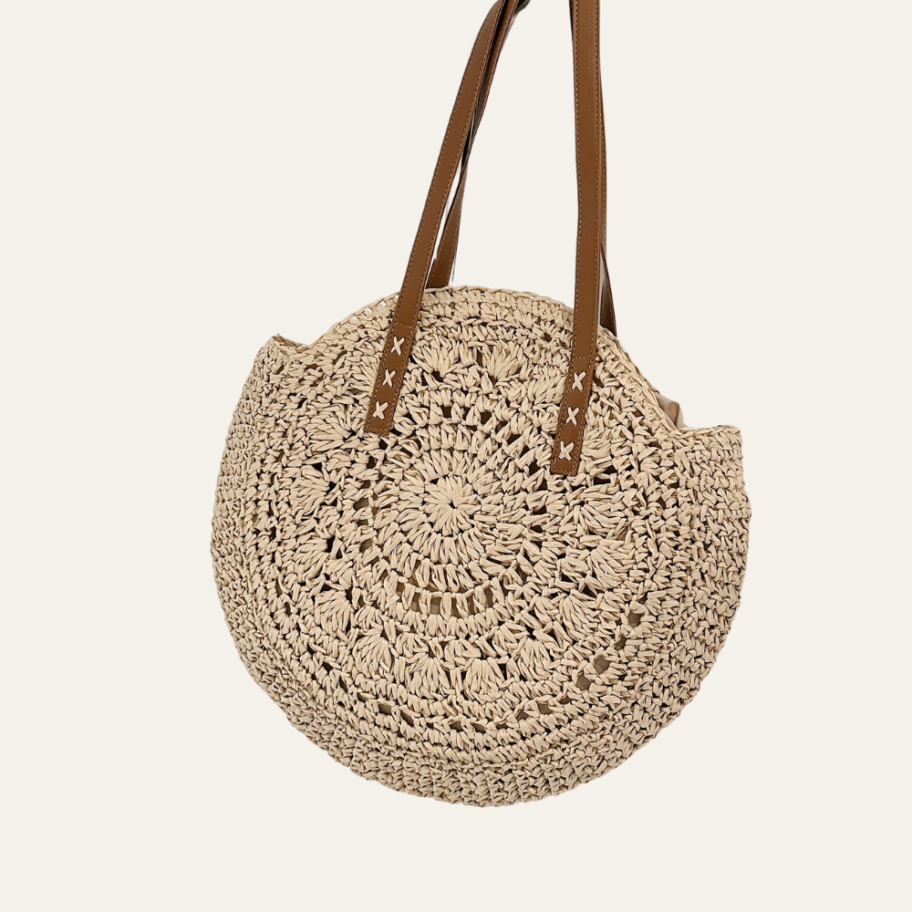 Sapporo | Runde Jute-Tasche mit zipverschluss