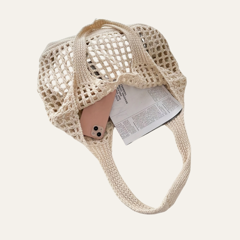 Taipei | Leichter Crochet Filet‑Tote