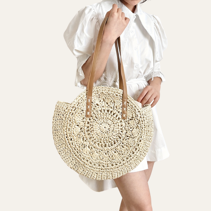 Sapporo | Runde Jute-Tasche mit zipverschluss