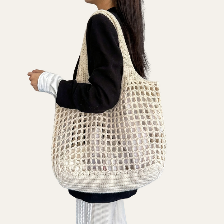 Taipei | Leichter Crochet Filet‑Tote
