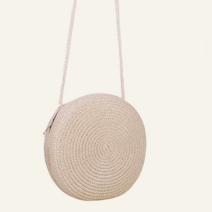 Florence | Runder Raphia‑Luxus‑Crossbody