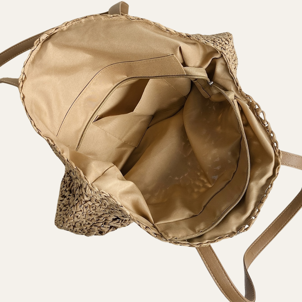 Sapporo | Runde Jute-Tasche mit zipverschluss