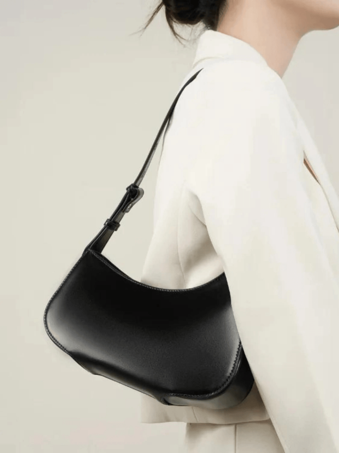 Jinan | Rote Leder-Schultertasche