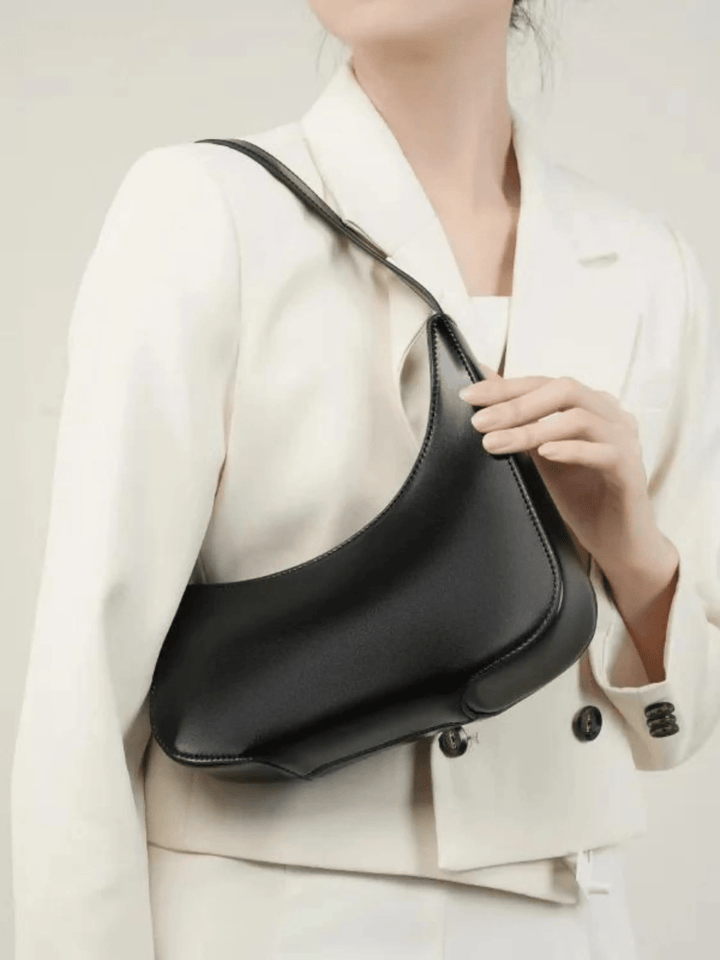 Jinan | Rote Leder-Schultertasche