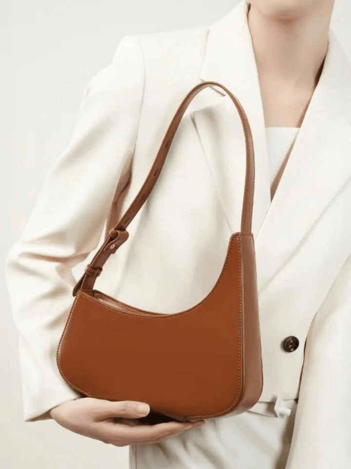 Jinan | Rote Leder-Schultertasche