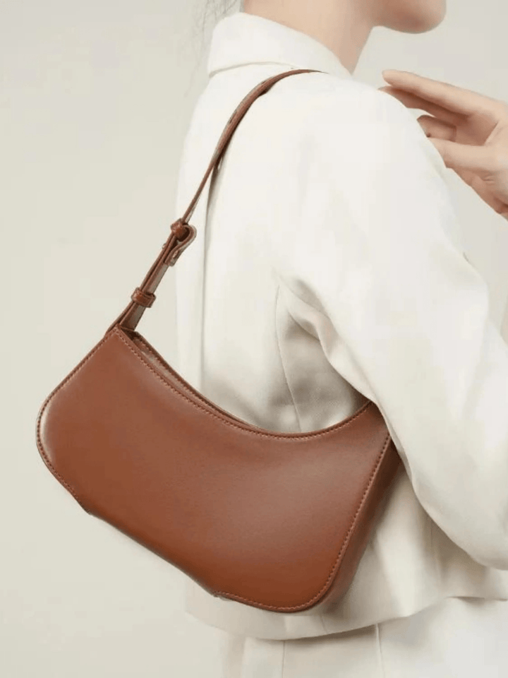 Jinan | Rote Leder-Schultertasche