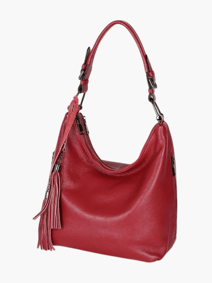Saskatoon | Roter Leder Hobo Bag