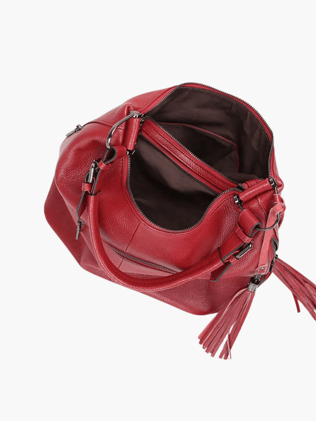 Saskatoon | Roter Leder Hobo Bag