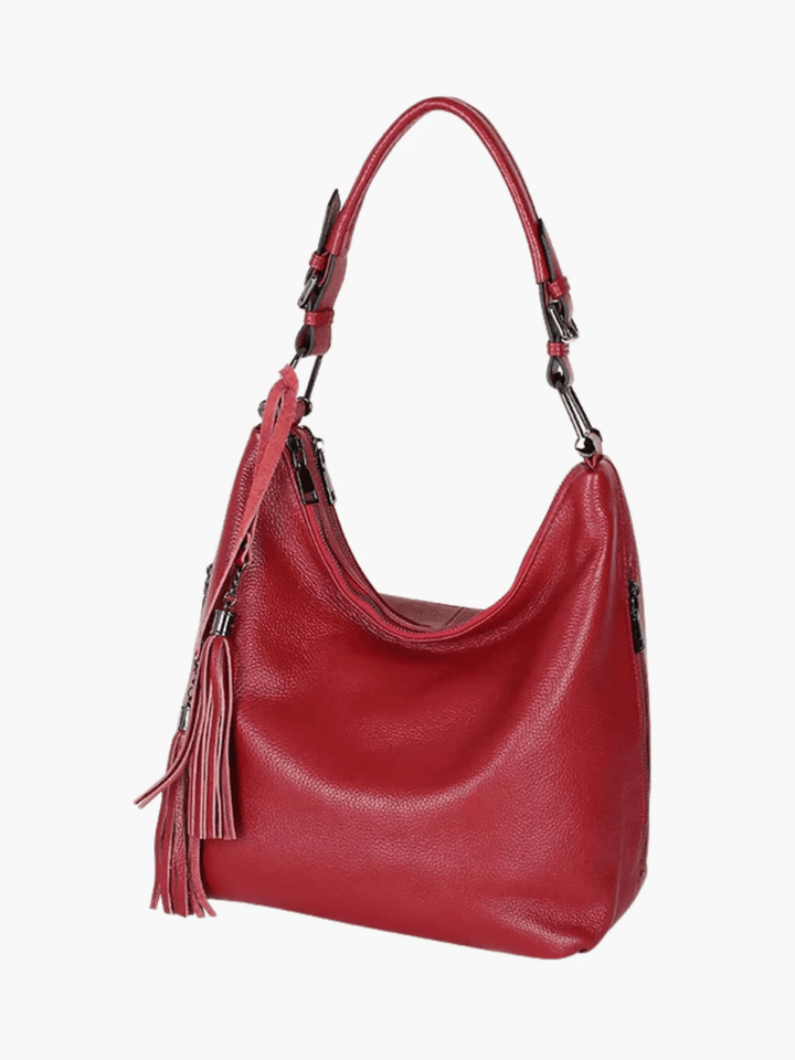 Saskatoon | Roter Leder Hobo Bag