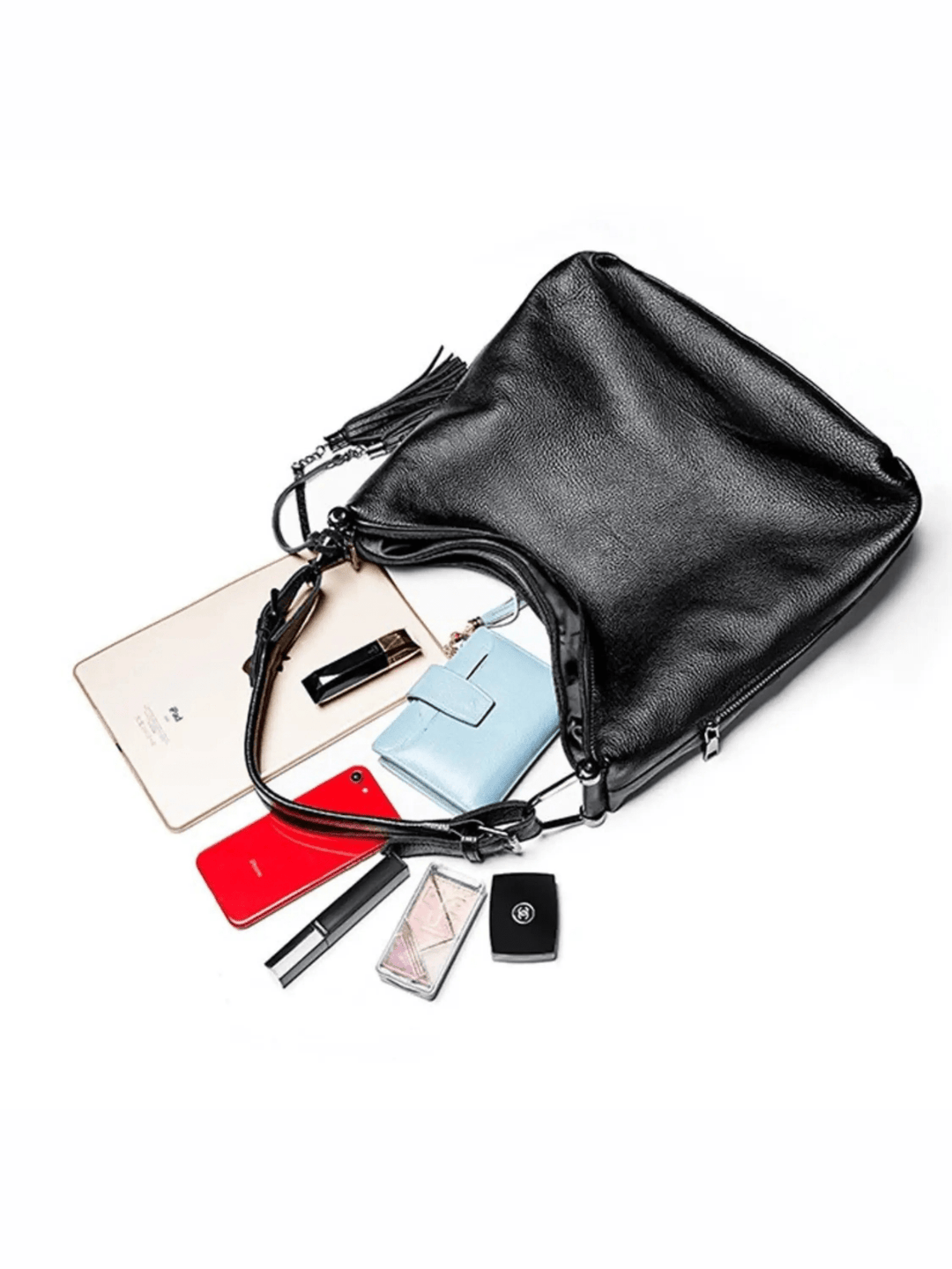 Saskatoon | Roter Leder Hobo Bag