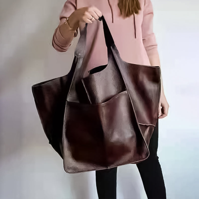 Beirut | Vintage Kunstleder Hand‑ & Schultertasche