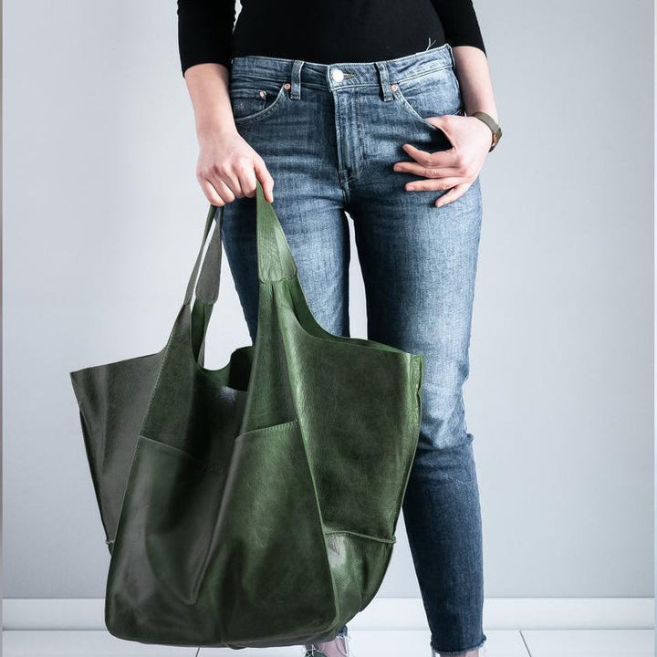 Beirut | Vintage Kunstleder Hand‑ & Schultertasche