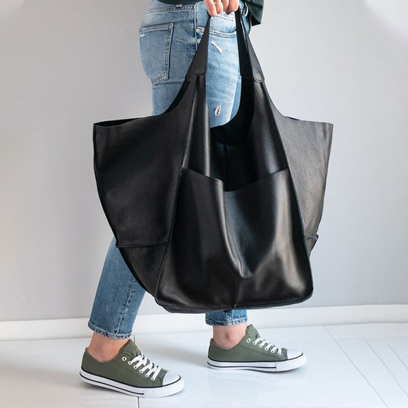 Beirut | Vintage Kunstleder Hand‑ & Schultertasche