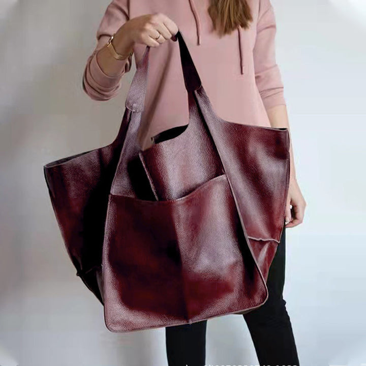 Beirut | Vintage Kunstleder Hand‑ & Schultertasche