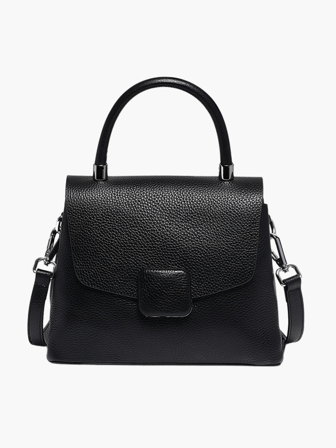 Canelones | Strukturierte Lederhandtasche Blau