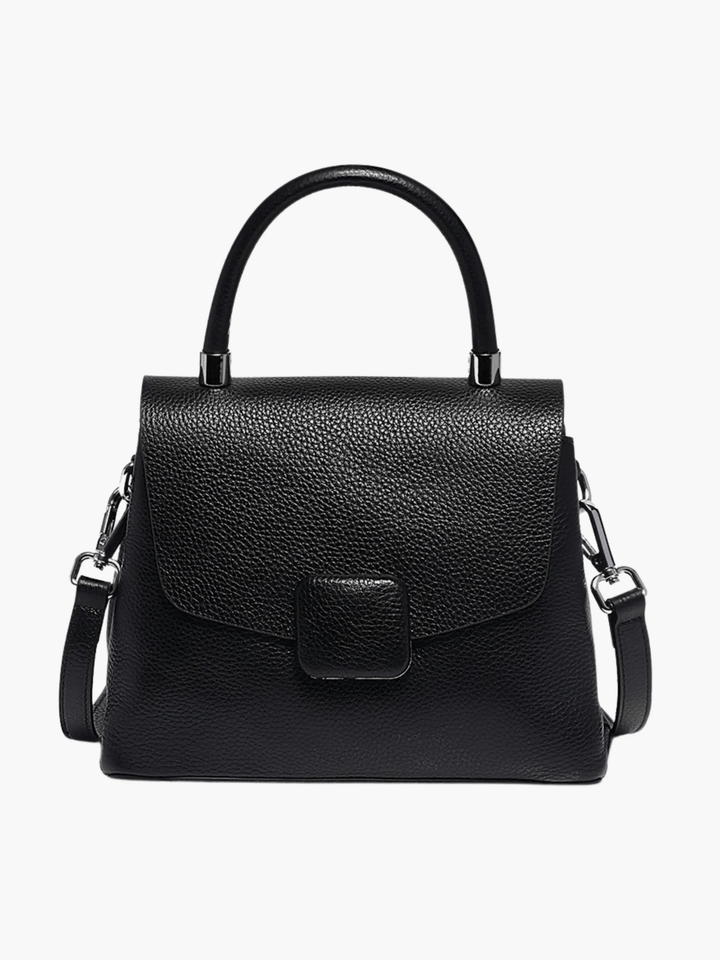 Canelones | Strukturierte Lederhandtasche Blau
