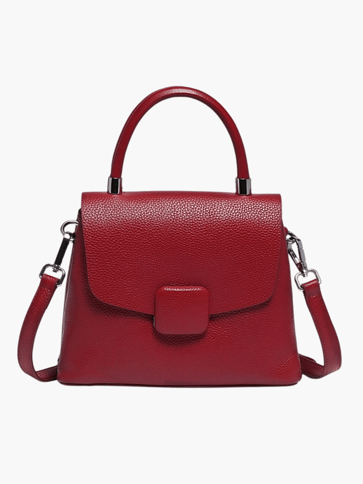 Canelones | Strukturierte Lederhandtasche Blau