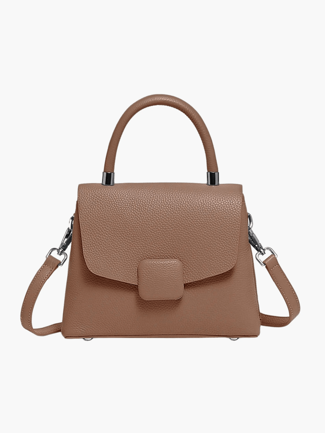 Canelones | Strukturierte Lederhandtasche Blau