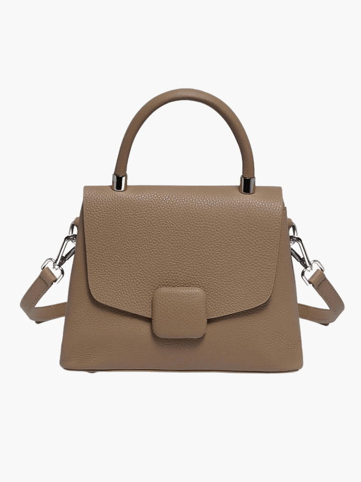 Canelones | Strukturierte Lederhandtasche Blau