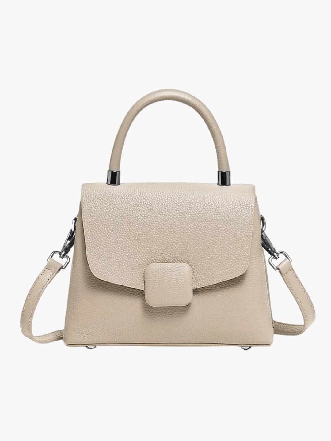 Canelones | Strukturierte Lederhandtasche Blau