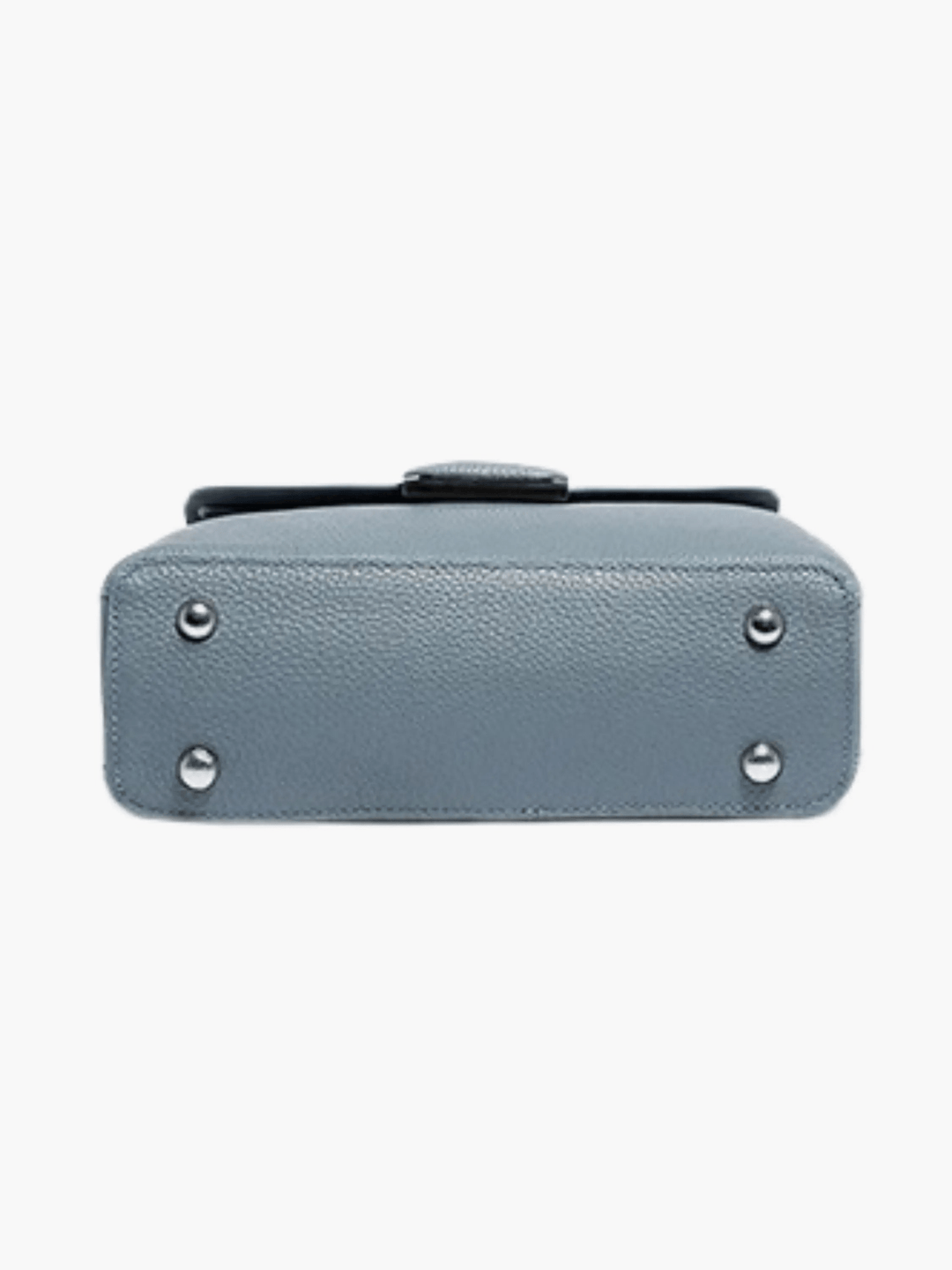 Canelones | Strukturierte Lederhandtasche Blau
