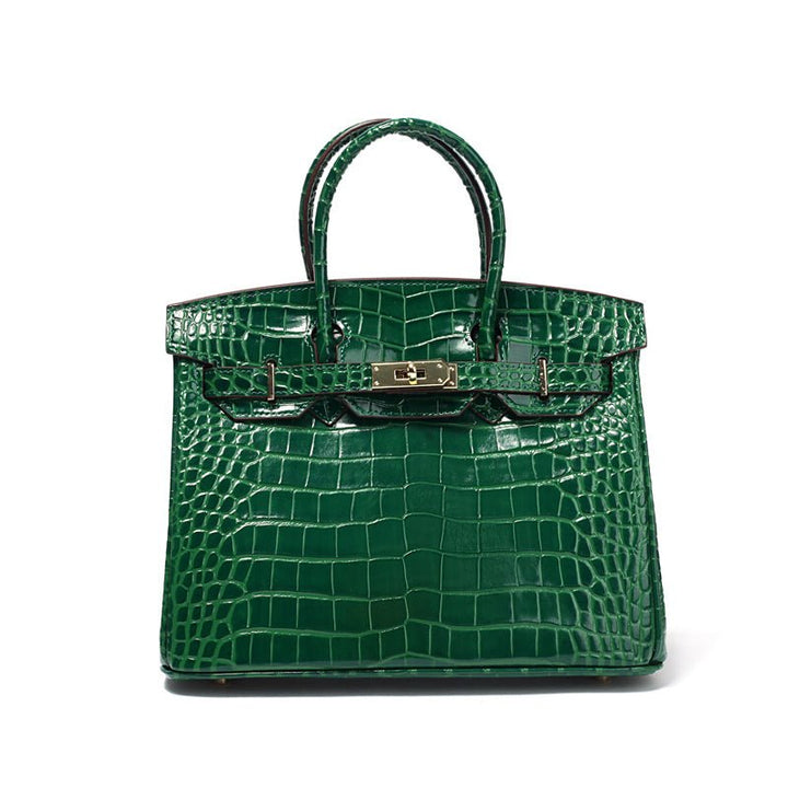 Barrow | Croc‑Prägung Tote in Smaragdgrün