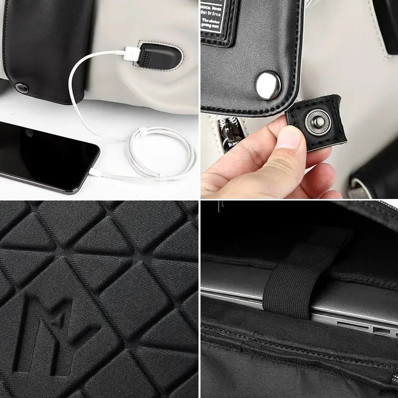 Yokohama | Laptoptasche Kunstleder USB-Anschluss