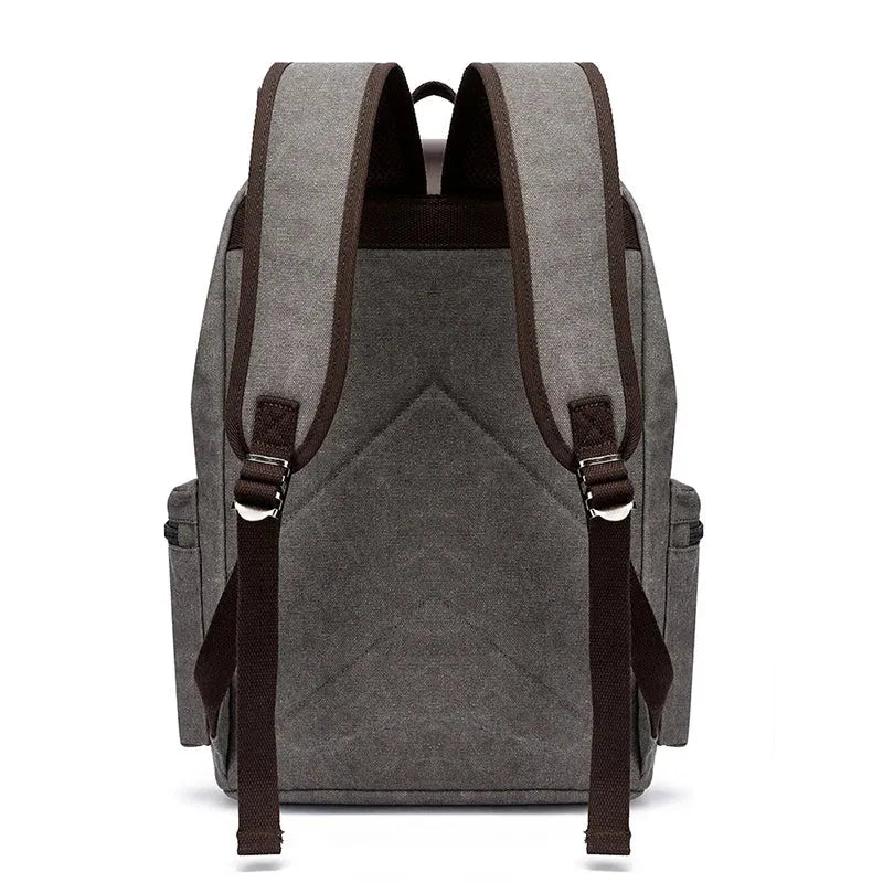 Tripoli | Canvas Laptop‑Rucksack mit Leder