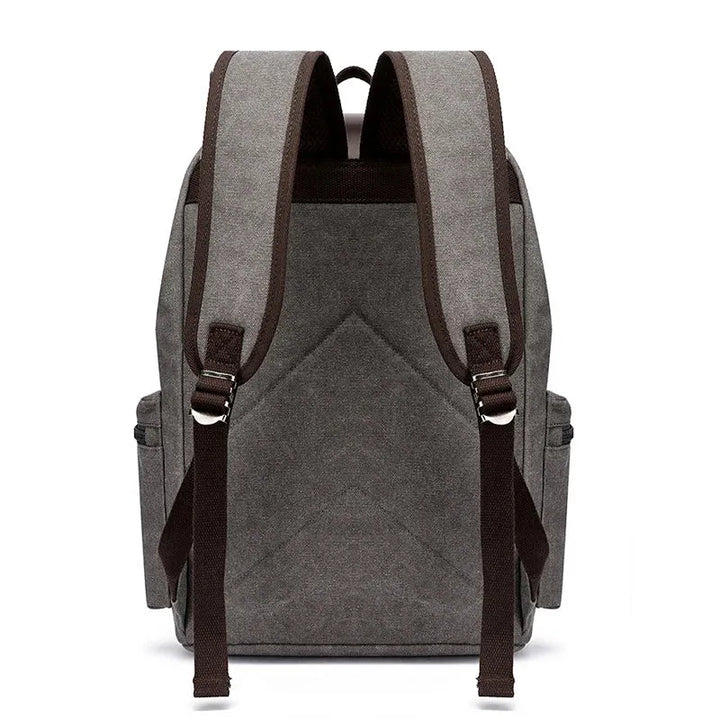 Tripoli | Canvas Laptop‑Rucksack mit Leder