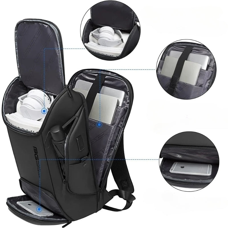 Johannesburg | Büro-Rucksack mit USB & Fächern