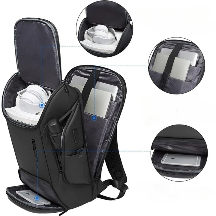 Johannesburg | Büro-Rucksack mit USB & Fächern