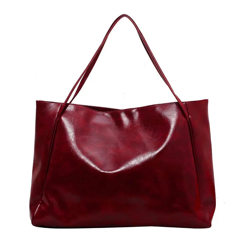 Surabaya | Rote Laptoptasche aus Kunstleder