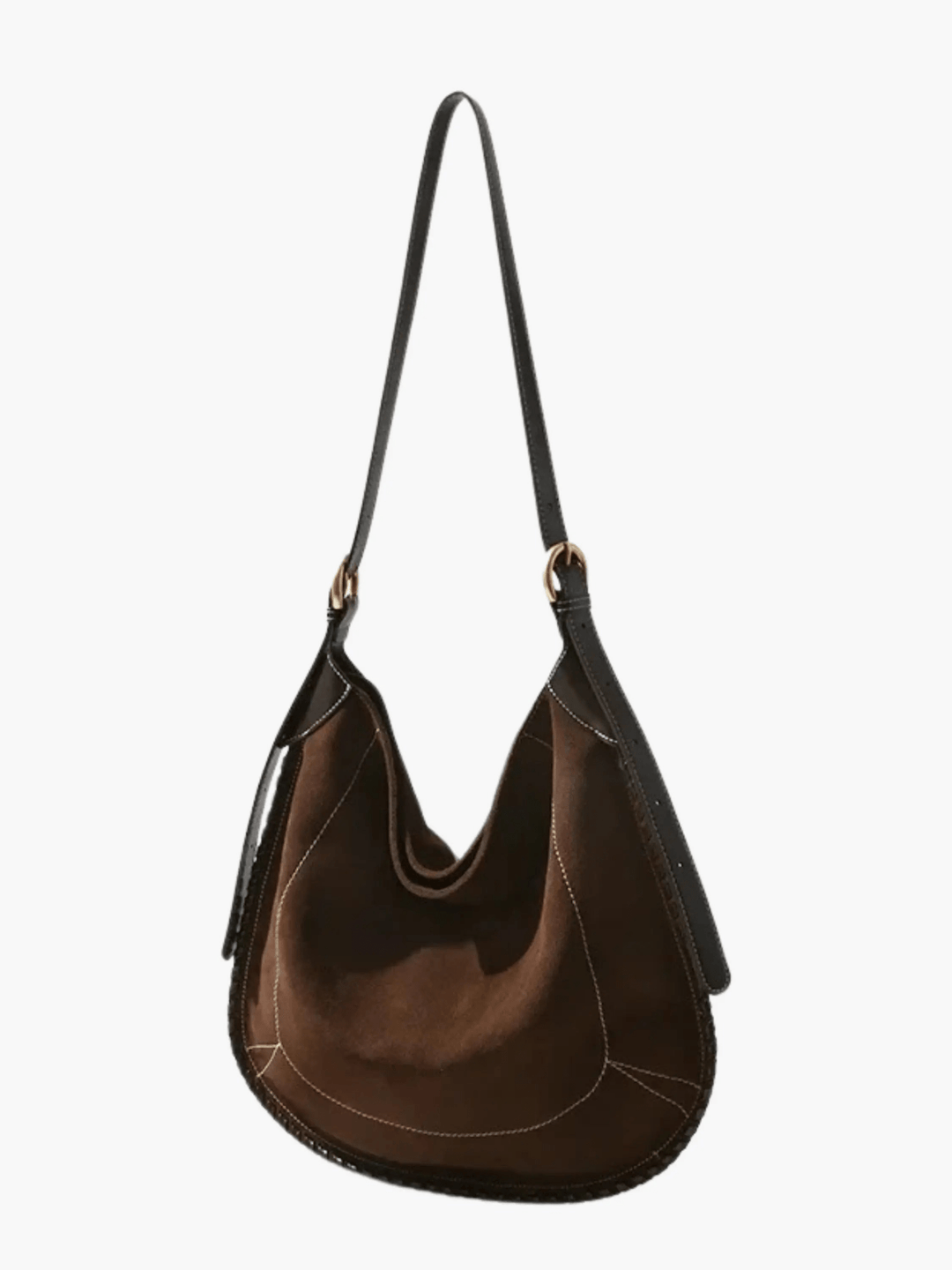 Ashgabat | suede Hobo‑Bag im Slouch‑Style