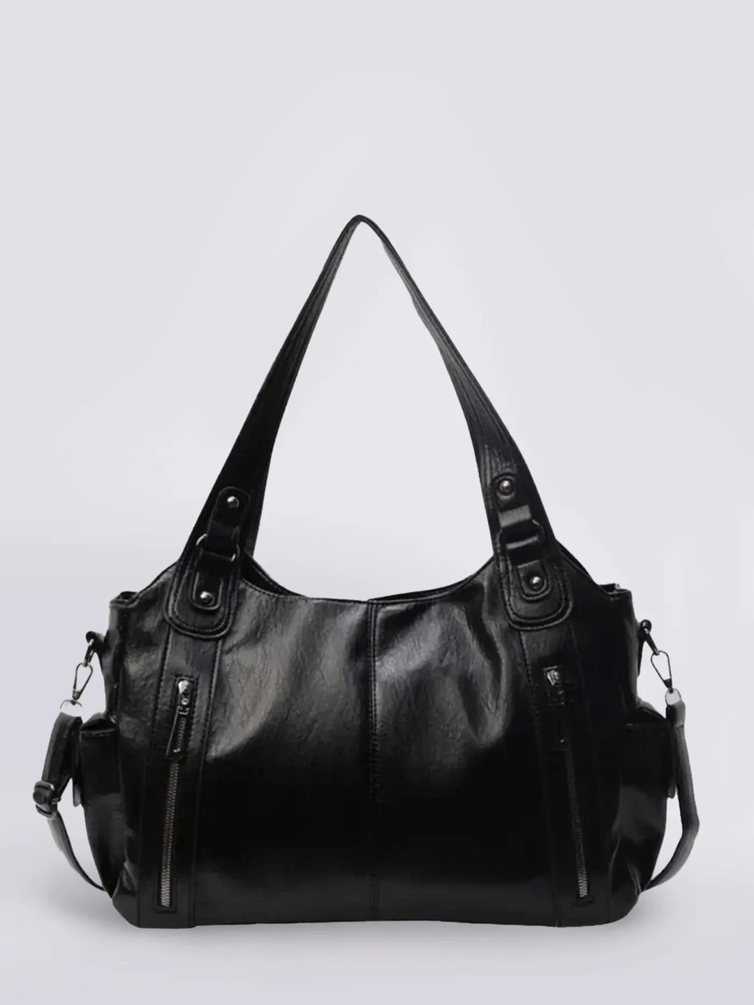 Xiamen | Multi‑Pocket Leder‑Schultertasche