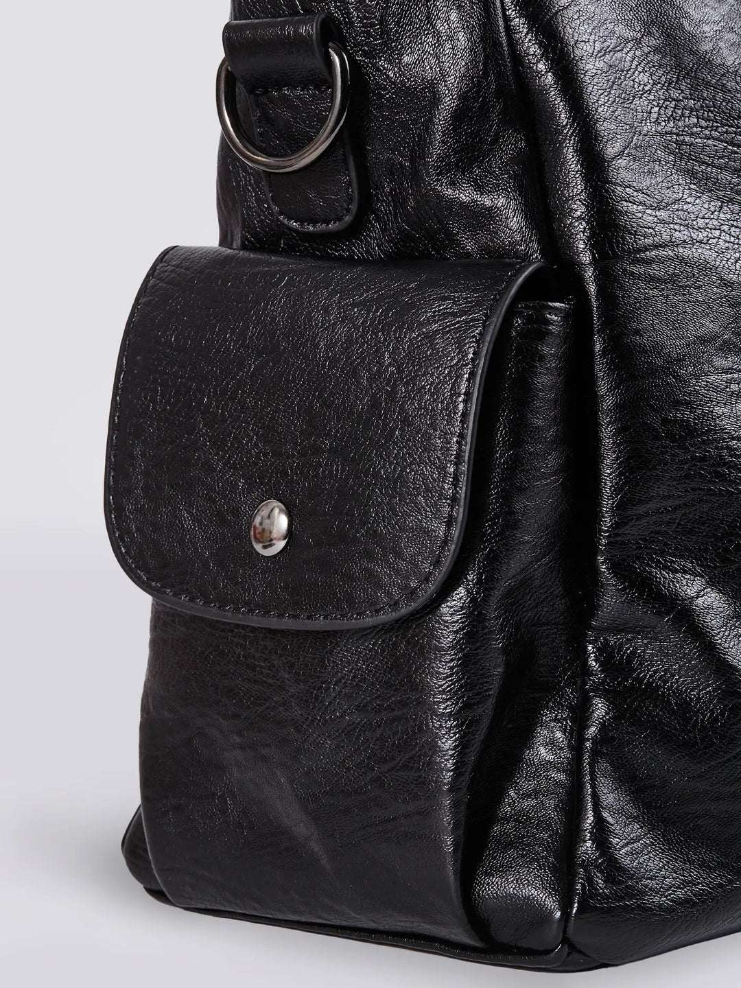 Xiamen | Multi‑Pocket Leder‑Schultertasche