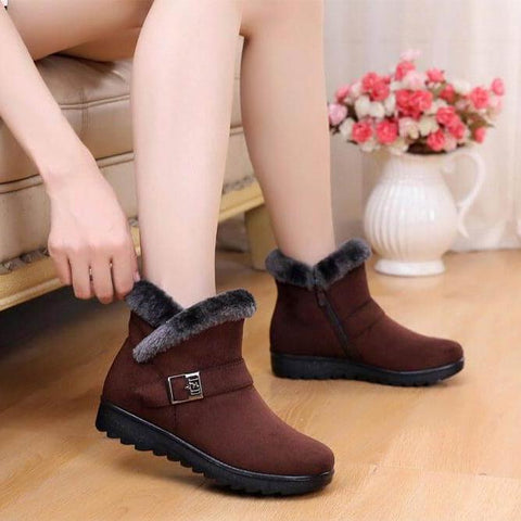 Noelie | Plüsch-Schneestiefel für Frauen